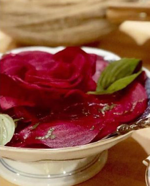 Beet Carpaccio with Cashew Aioli